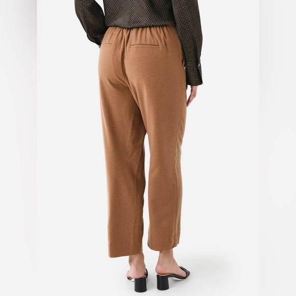 Vince Wool Blend Brushed Mid Rise Easy Pull-On Pant in Dark Beach Corpcore - Picture 5 of 14